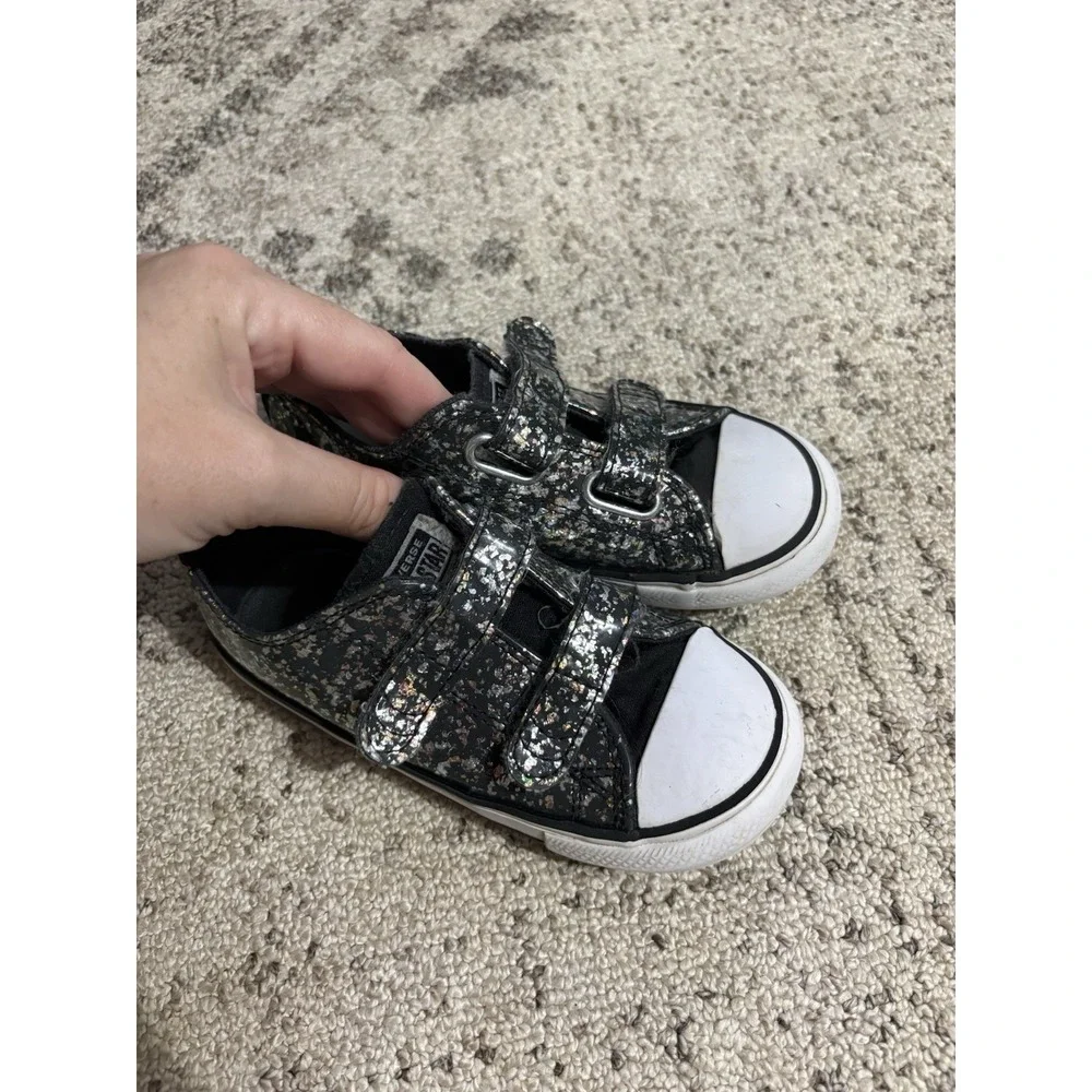 Converse Chuck Taylor Star Glitter Toddlers 10 Girls Shoes